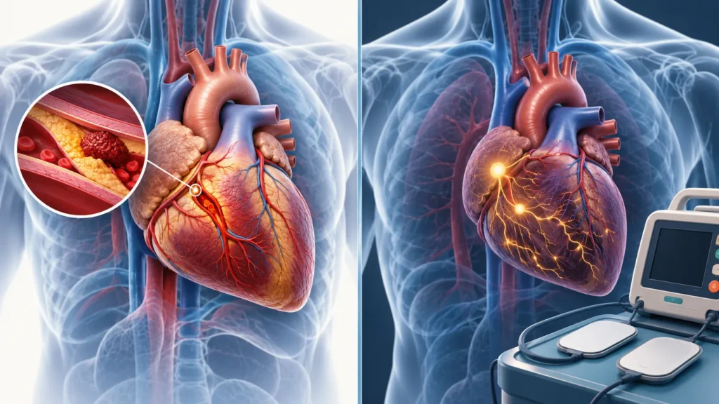 Heart attack vs cardiac arrest | what is the difference?